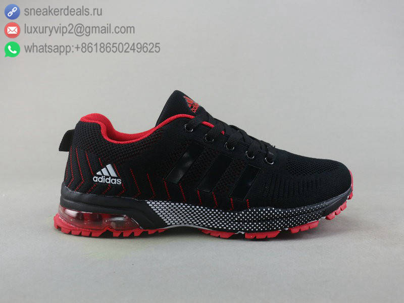 ADIDAS ALPHABOUNCE RUNNING SUPPORT BLACK RED MEN RUNNING SHOES
